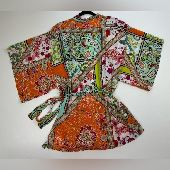 Natori Free Spirit Happy Coat Robe Womens Medium - Picture 11 of 13